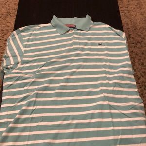 vineyard vines polo light green (teal color)